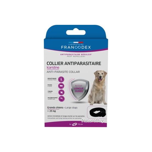 collier antiparasitaire Icaridine grand chien puce et tique