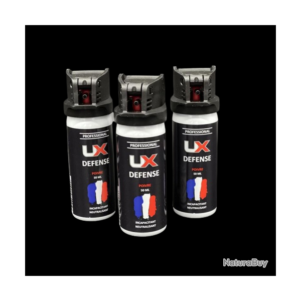 Umarex 3X Bombe gel poivre UX 50ml avec avec clapet de s�curit�