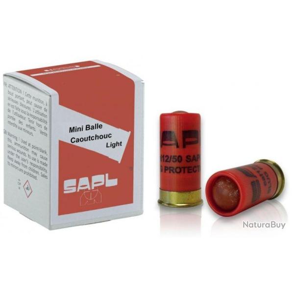 1 X Bote de 5 Mini Balles "Gomm-Cogne" Light Cal. 12-50 SAPL