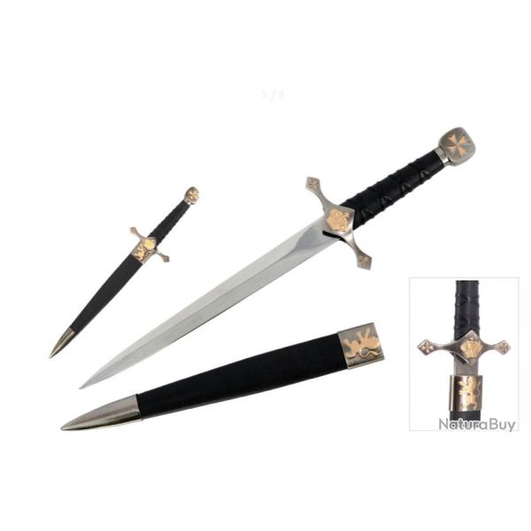 Superbe Dague De Collection - "Lion Des Templier"