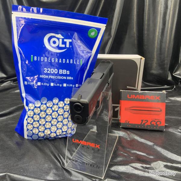 GLOCK 17 "GEN 4" - "Pack pr�t a tirer" - Cal. BBs 6mm - Airsoft Umarex