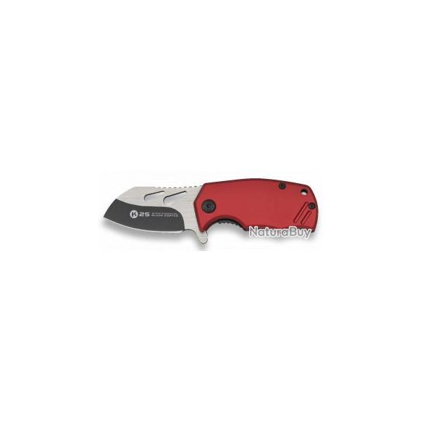 Couteau pliant rouge K25 MINI II. Clip