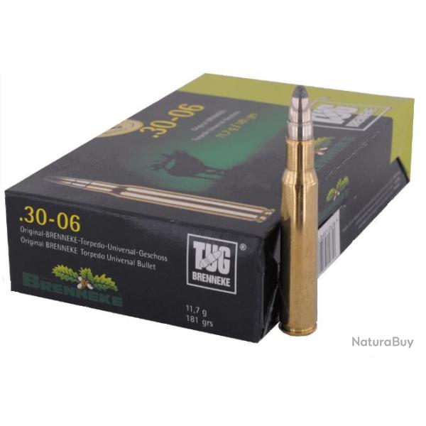 CARTOUCHE BRENNEKE TUG Cal. 30-06 181grs - boite de 20