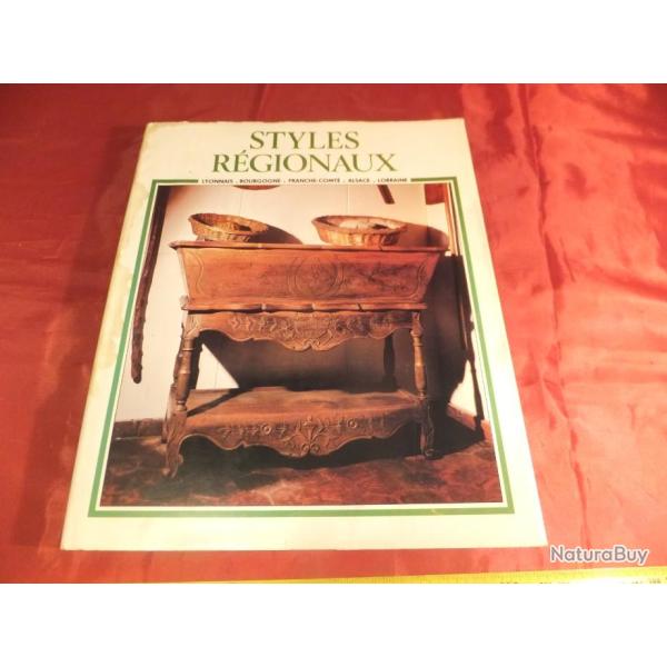 Rare  livre , Styles Rgionaux. Lyonnais, Bourgogne, Franche-Comt, Alsace, Lorraine