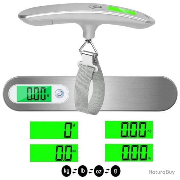 Peson Electronique Dynamomtre 50 Kg S-041 Pse Bagages Numrique Portable