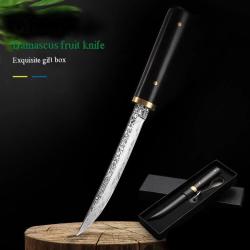 Couteau Japonais style Damas Etui Ebene-A