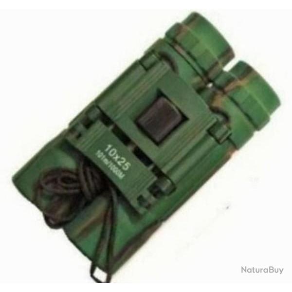 JUMELLES 10x25  COMPACTES Vertes