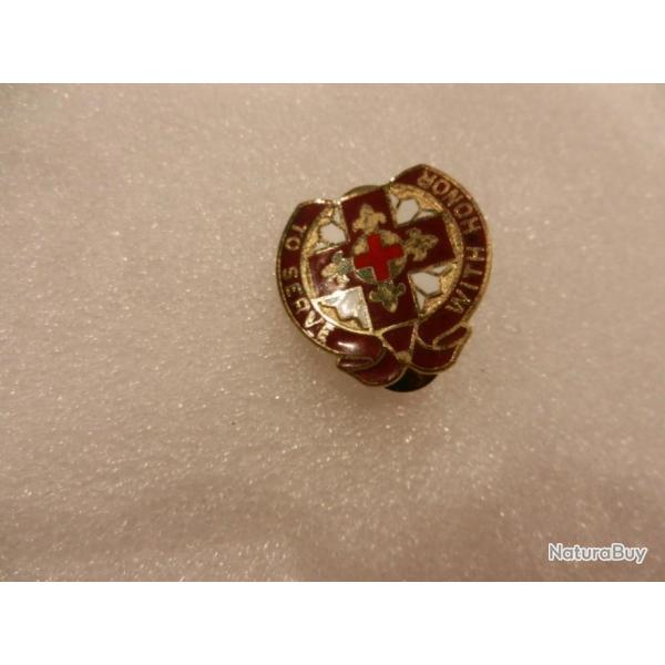 crest insigne US 47eme unit d'hpital de campagne  - To serve with honor