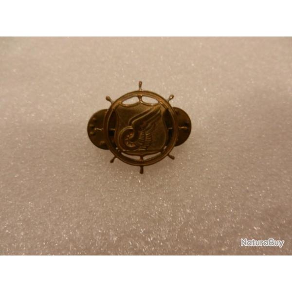 insigne crest militaire corps de transport arme US couleur or