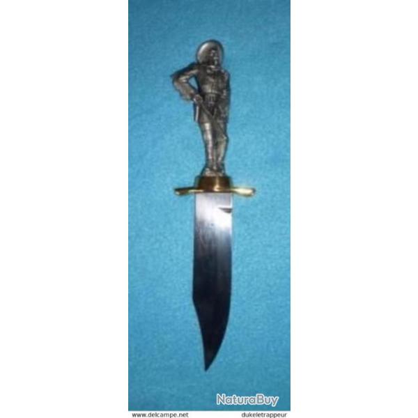 Couteau en tain massif : Buffalo BILL , Collection par FRANKLIN MINT 1991 (4)