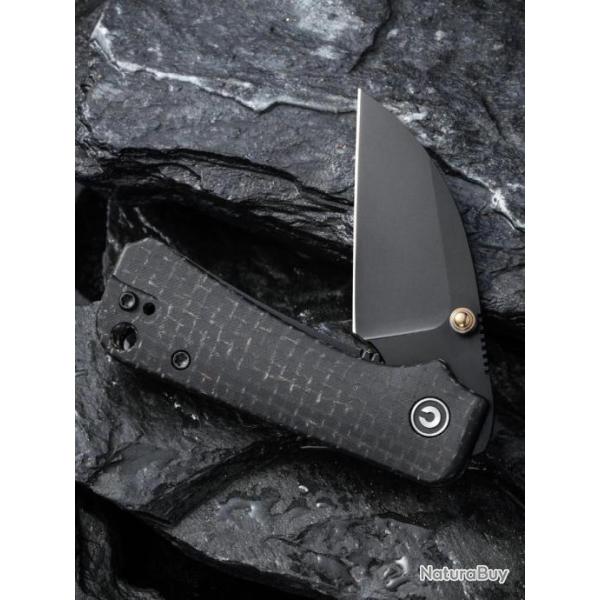 Couteau Civivi Baby Banter Wharncliffe Lame Acier Nitro-V Black Manche Micarta IKBS CIVC19068SC1