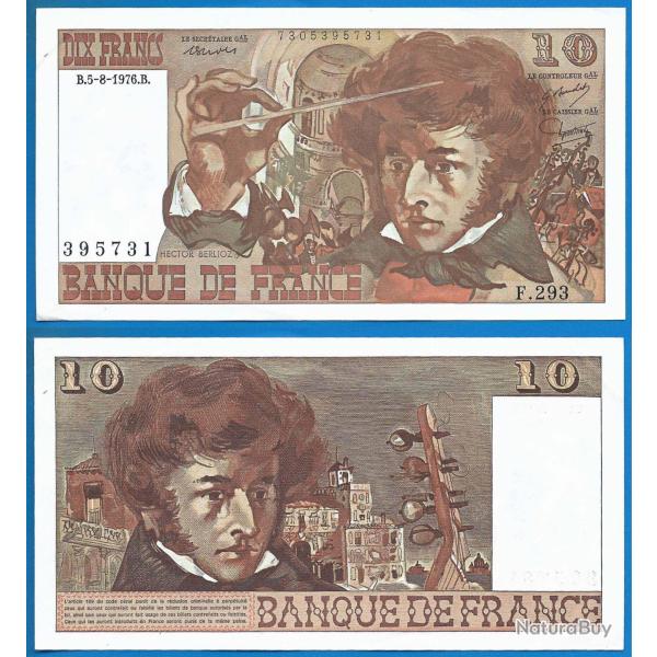France 10 Francs 1976 Serie F Hector Berlioz Billet Franc Frs Frc Frcs