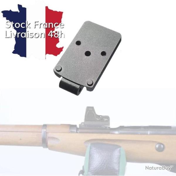 Embase plaque interface adapatatrice sur hausse pour Mosin Nagant - Mod�le 2 - Livraison France 48h