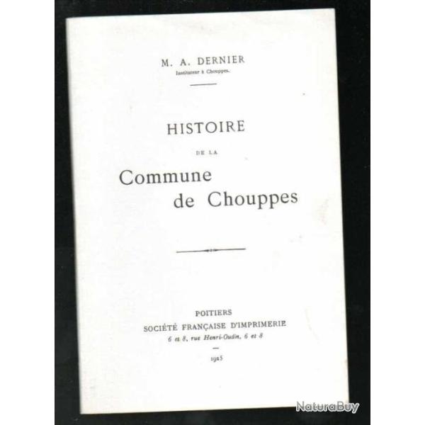 histoire de la commune de chouppes de m.a.dernier , nouvelle aquitaine