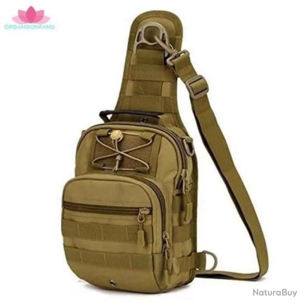Sac de Poitrine Bandouli�re Militaire Tactique Sac d'Epaule Sport Chasse