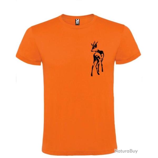 T-shirt 100 % coton motif brocard votre t-shirt chasse sp�ciale battue Personnaliser black friday