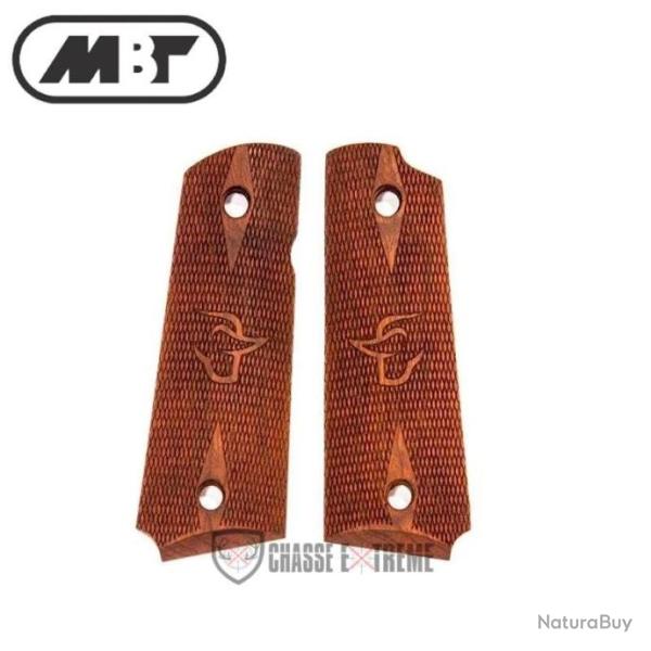 Plaquette Bois MBT Pt1911 Diamant Logo Taurus