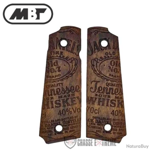 Plaquette Bois MBT PT1911 Jack Daniel's