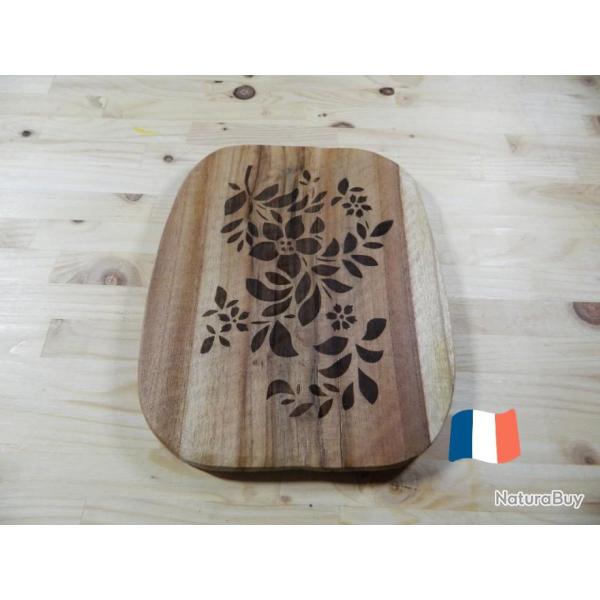Dessous de plat grav� - Fleur