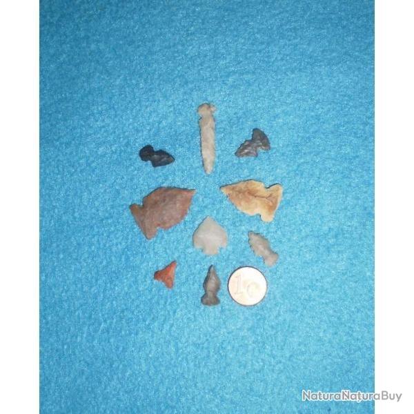 Pointes de fl�ches miniatures ! Collection ! Indianiste, Trappeur, Cowboy, Old Time, Reconstitution