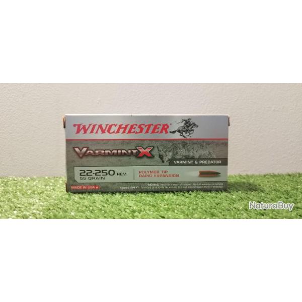 Munition Winchester 22-265 Rem 55 Grain Varmint