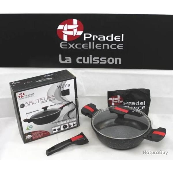 Sauteuse 24 cm faon pierre, tous feux + Induction - Pradel Excellence - Volna