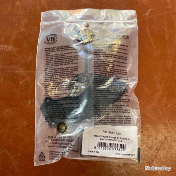 Passant rapide allonge en Polym�re Ref. 8K87 Noir