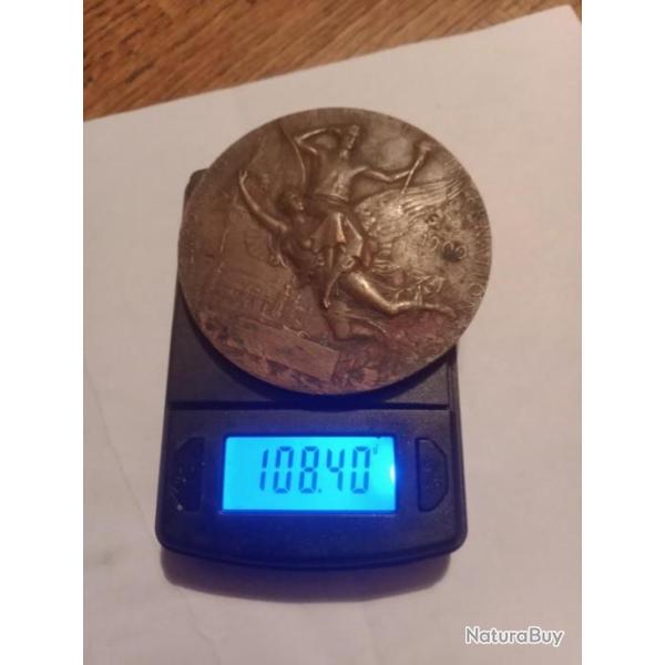 Pi�ce comm�morative en bronze exposition universelle internationale 1900