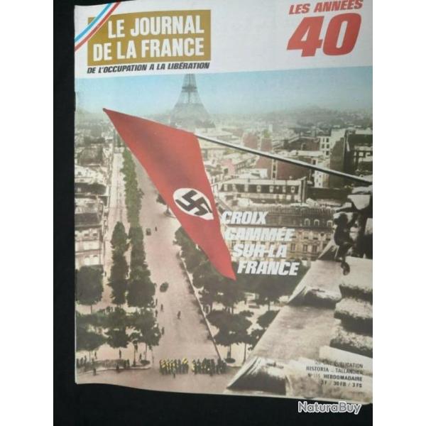 Lot de 5 Journaux de France - Sur le th�me de la d�faite Fran�aise WW2