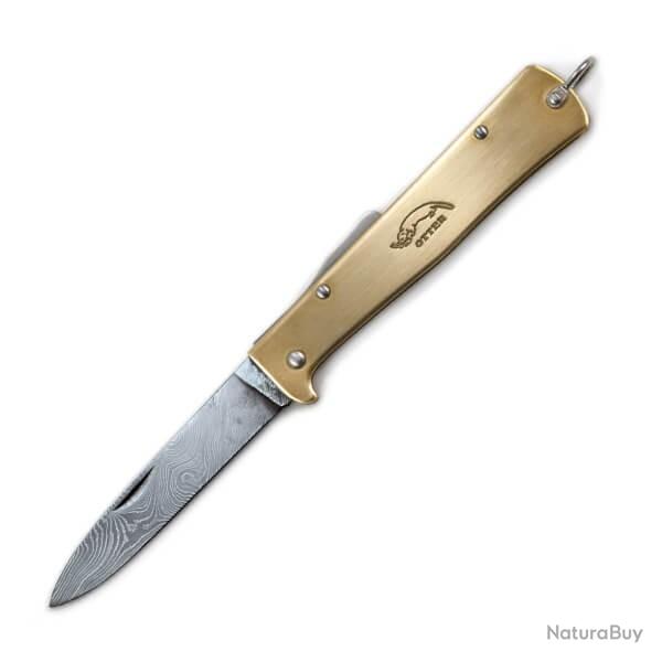 10726.D Couteau pliant OTTER s�rie "Mercator" laiton