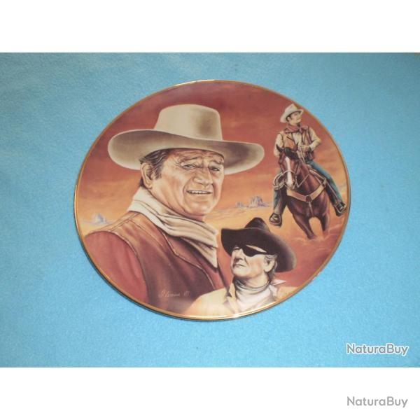 Assiette John WAYNE par GLENICE DE 1987