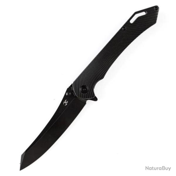 Couteau Kansept Colibri Tech Black Manche Titane Lame Acier CPM-S35VN IKBS Framelock Clip K1060A4 -