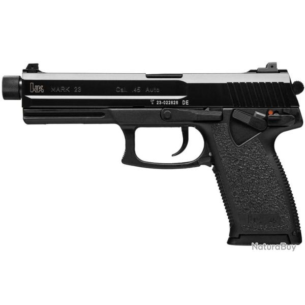PISTOLET HECKLER & KOCH MARK 23 NOIR CAL. .45 AUTO 12CPS 149MM