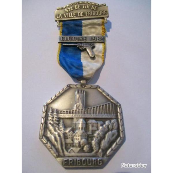 M�daille de tir helv�tique 1962