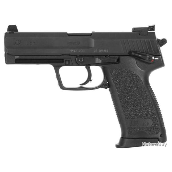 PISTOLET HECKLER & KOCH USP CUSTOM SPORT NOIR CAL. 9 MM PARA SA/DA 15CPS 108MM