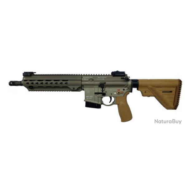 CARABINE SEMI-AUTO HECKLER & KOCH MR223 A3 RAL8000 CAL. .223 REM 10CPS CANON 11" AMBIDEXTR