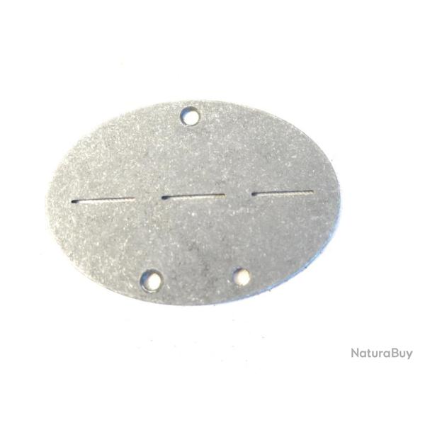 Plaque d'identit� Allemande soldat 39/45 vierge repro box 121