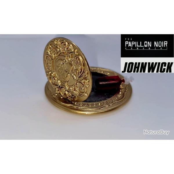 EXCLU PNA !  JOHN WICK PACTE DE SANG OUVRABLE GOLD AVEC CAPSULE DE FAUX SANG POUR LE CINEMA!