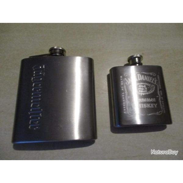 2 flaques � alcool 3 et 6 oz
