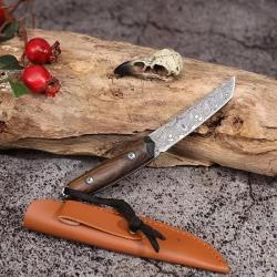 Couteau Chasse Camping Cuisine Etui Cuir-C