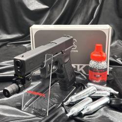 Pack "Laser Pr&ecirc;t &agrave; tirer"- Umarex - PISTOLET GLOCK 17 - CO2 Calibre 4,5 billes acier