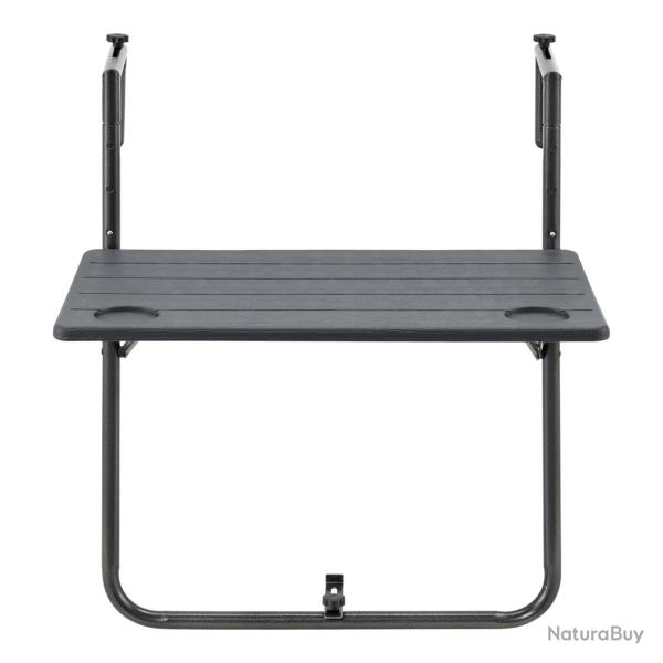 Table de balcon suspendue badolato rabattable et rglable en hauteur 83,5 x 60 x 60 cm 03_0008551