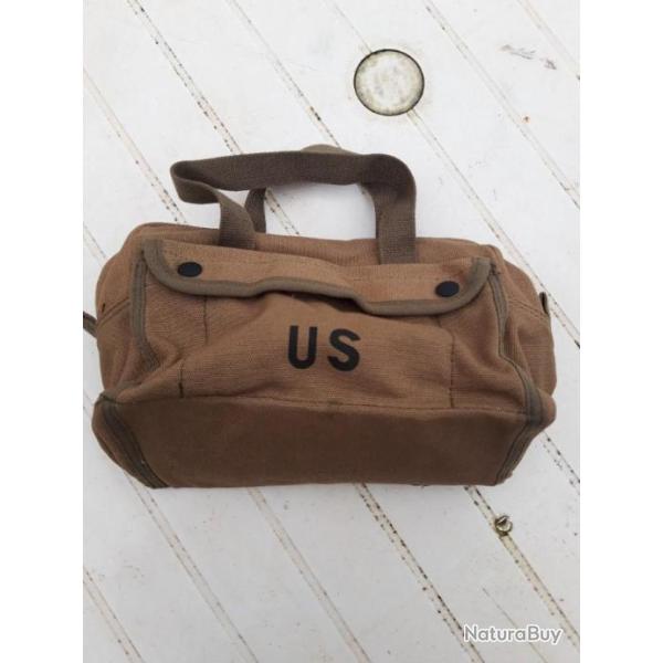 PETIT SAC  MAIN EN TOILE TYPE U.S.