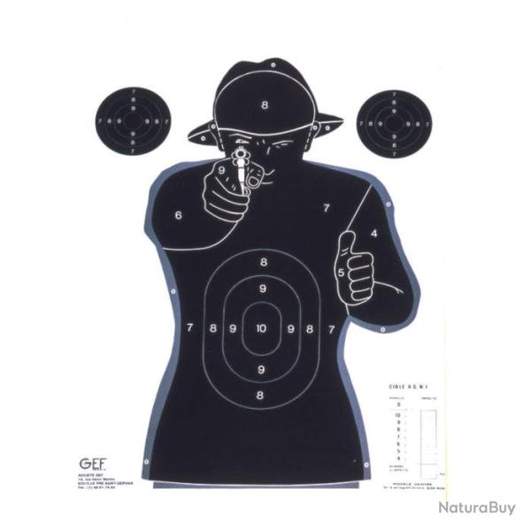 Cible Humaine COURT en Papier - Par 10 Default Title