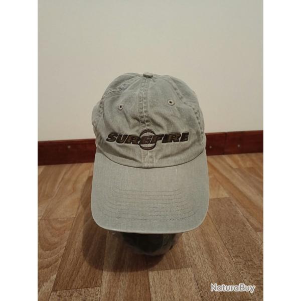 CASQUETTE MARQUE SUREFIRE USA TISSUS COULEUR GRISE