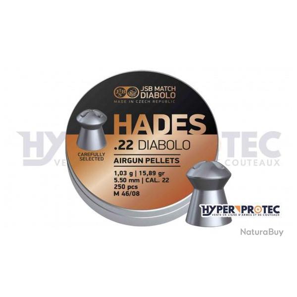Plomb 5.5 mm JSB Hades - 250 plombs
