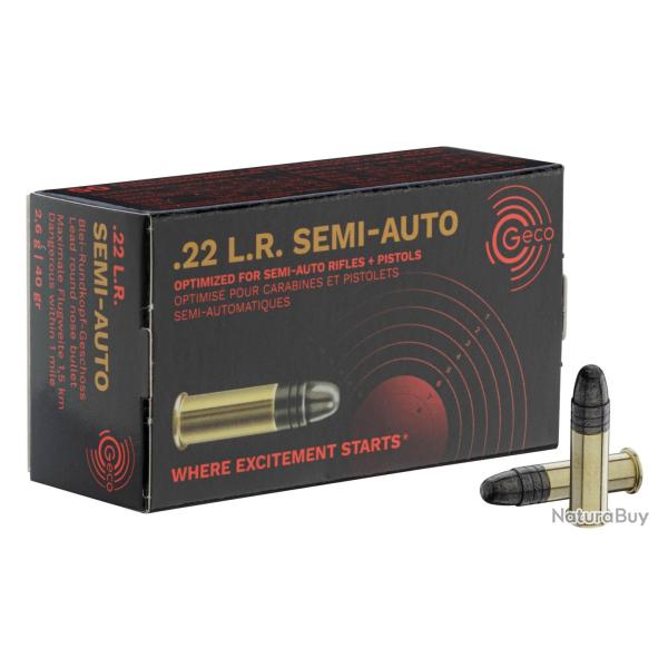 CARTOUCHES 22LR GECO SEMI-AUTO