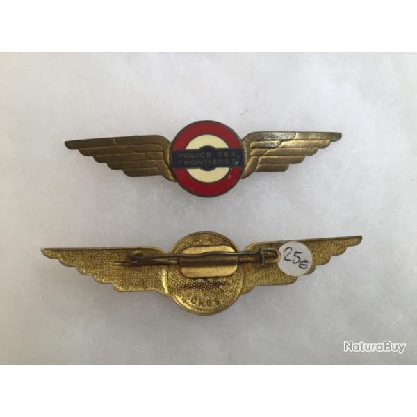 POLICE NATIONALE -INSIGNE (obsol�te +10ans) POLICE DES FRONTI�RES