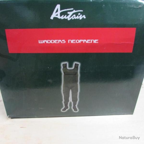 Waders n�oprene 4 mm de marque AUTAIN, semelle caoutchouc