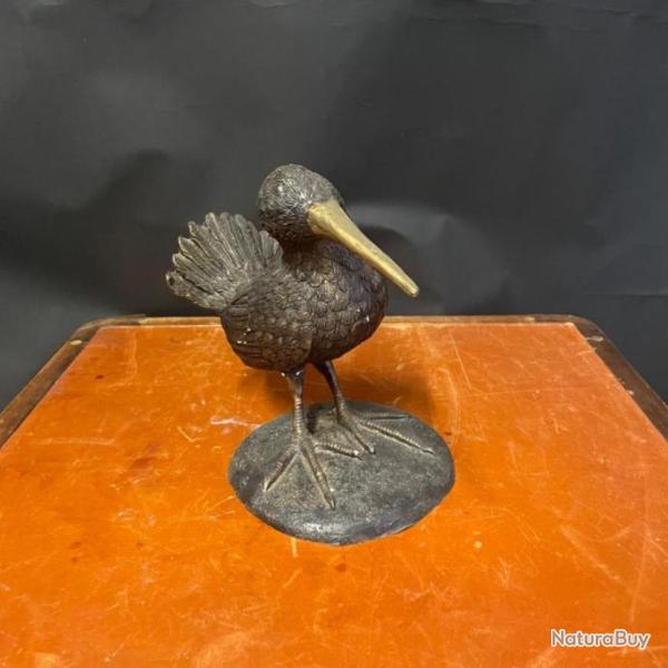 Bronze � Martin p�cheur �, de M. Korniluk - XXe L 15,5x l 16 x H 19,5